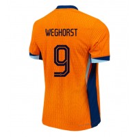 Holandsko Wout Weghorst #9 Domáci futbalový dres ME 2024 Krátky Rukáv